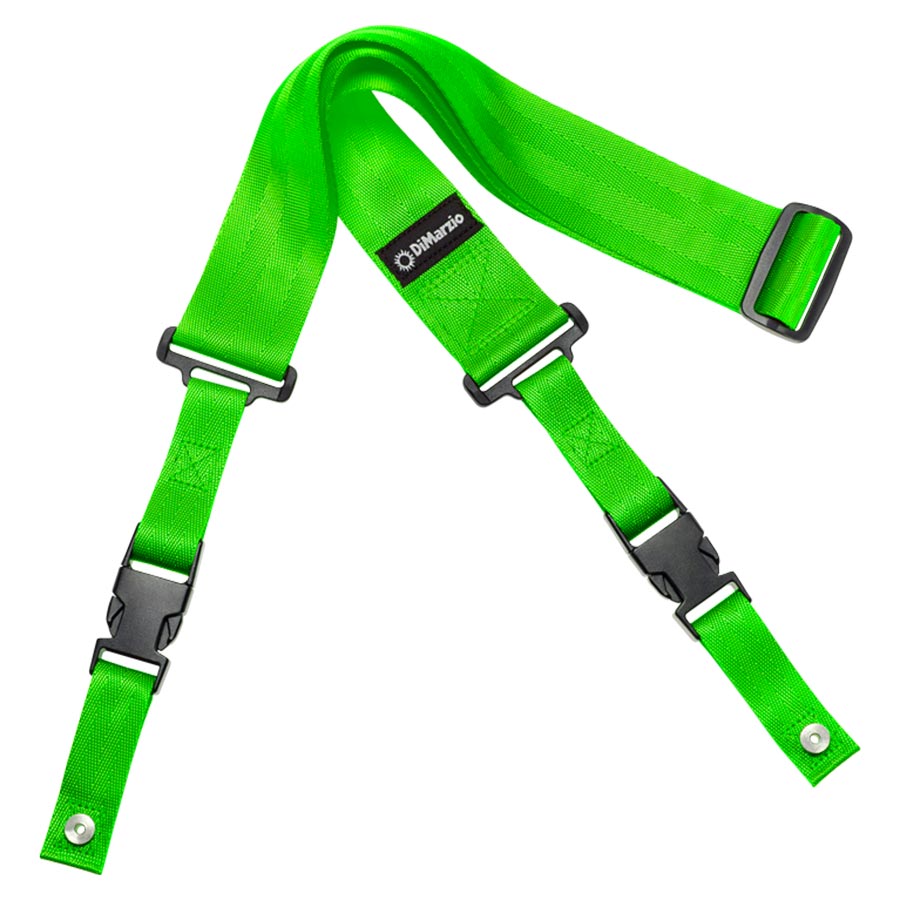 DiMarzio Cliplock Strap - Neon Green