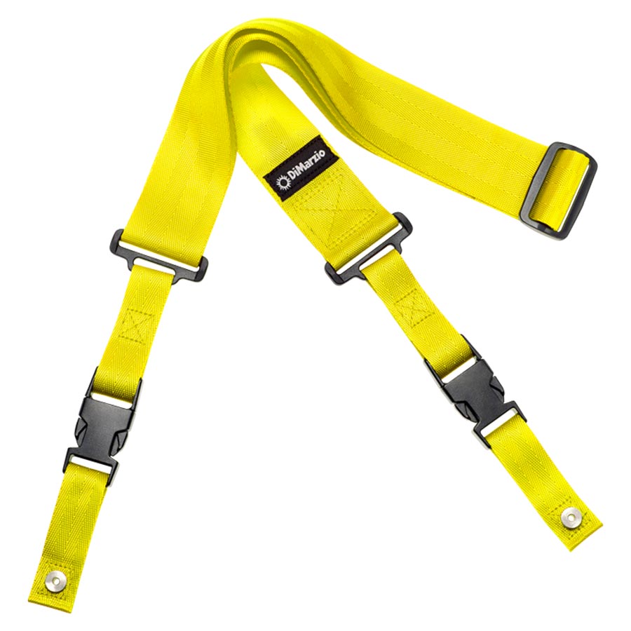 DiMarzio Cliplock Strap - Neon Yellow