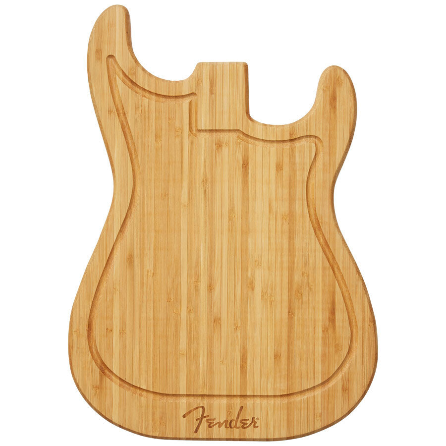 Fender Stratocaster Cutting Board Bamboo