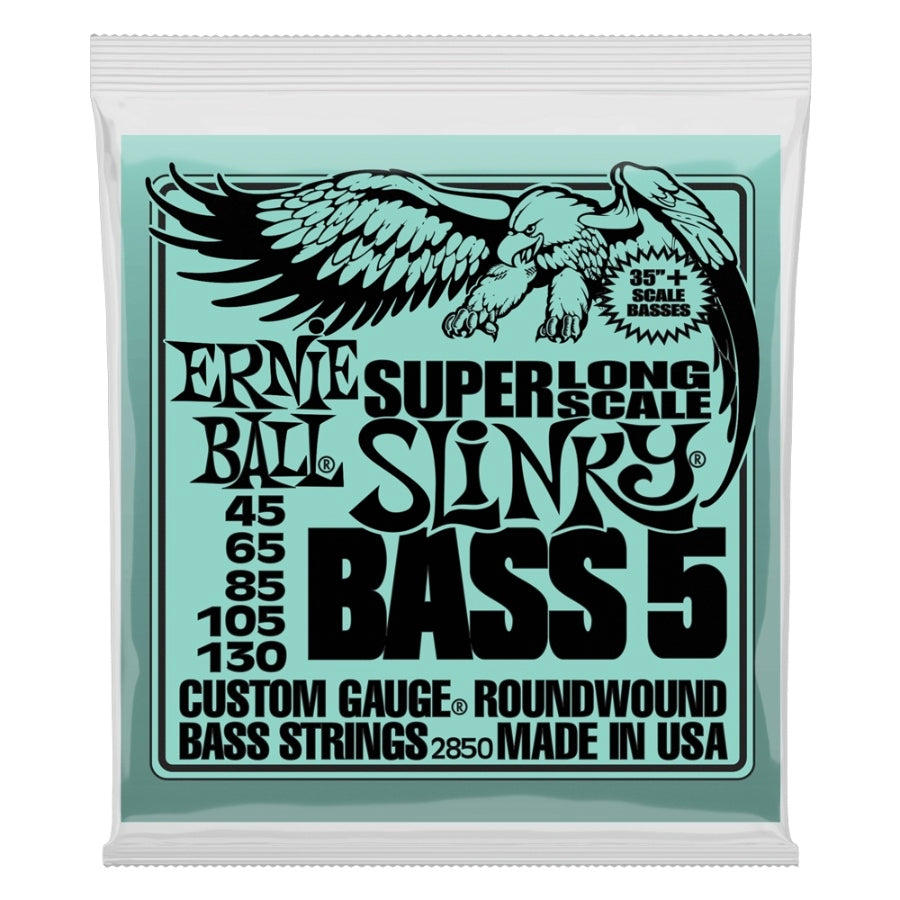 Ernie Ball Bass Set Super Long Scale 5 String 45-130 Strings
