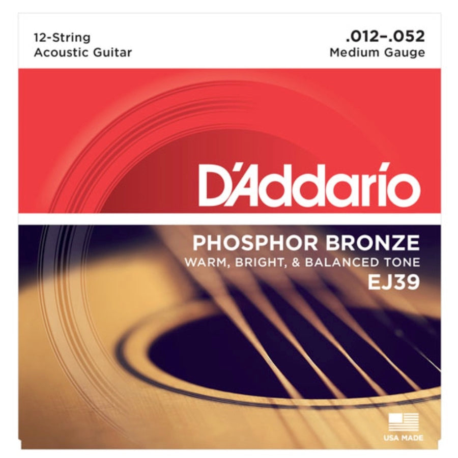 D'Addario Acoustic EJ39 12-52 PB 12 Strings Set