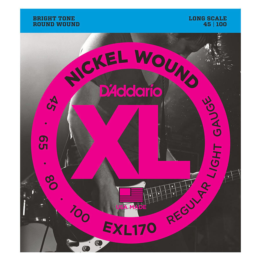 D'Addario Bass Set EXL170 45 - 100 Long Strings Set