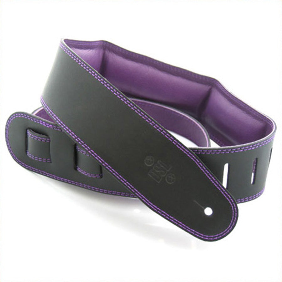 DSL GEG25 Padded Leather Backing Black/Purple