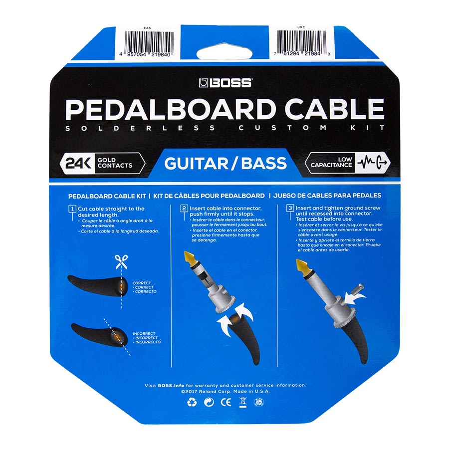 Boss BCK12 Pedalboard Cable Kit 12