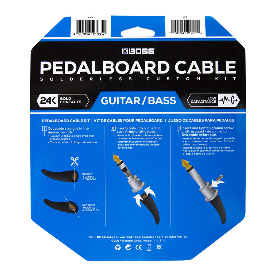 Boss BCK24 Pedalboard Cable Kit 24