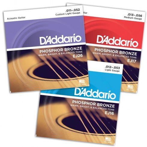 D'Addario Acoustic Set Phosphor Bronze Strings