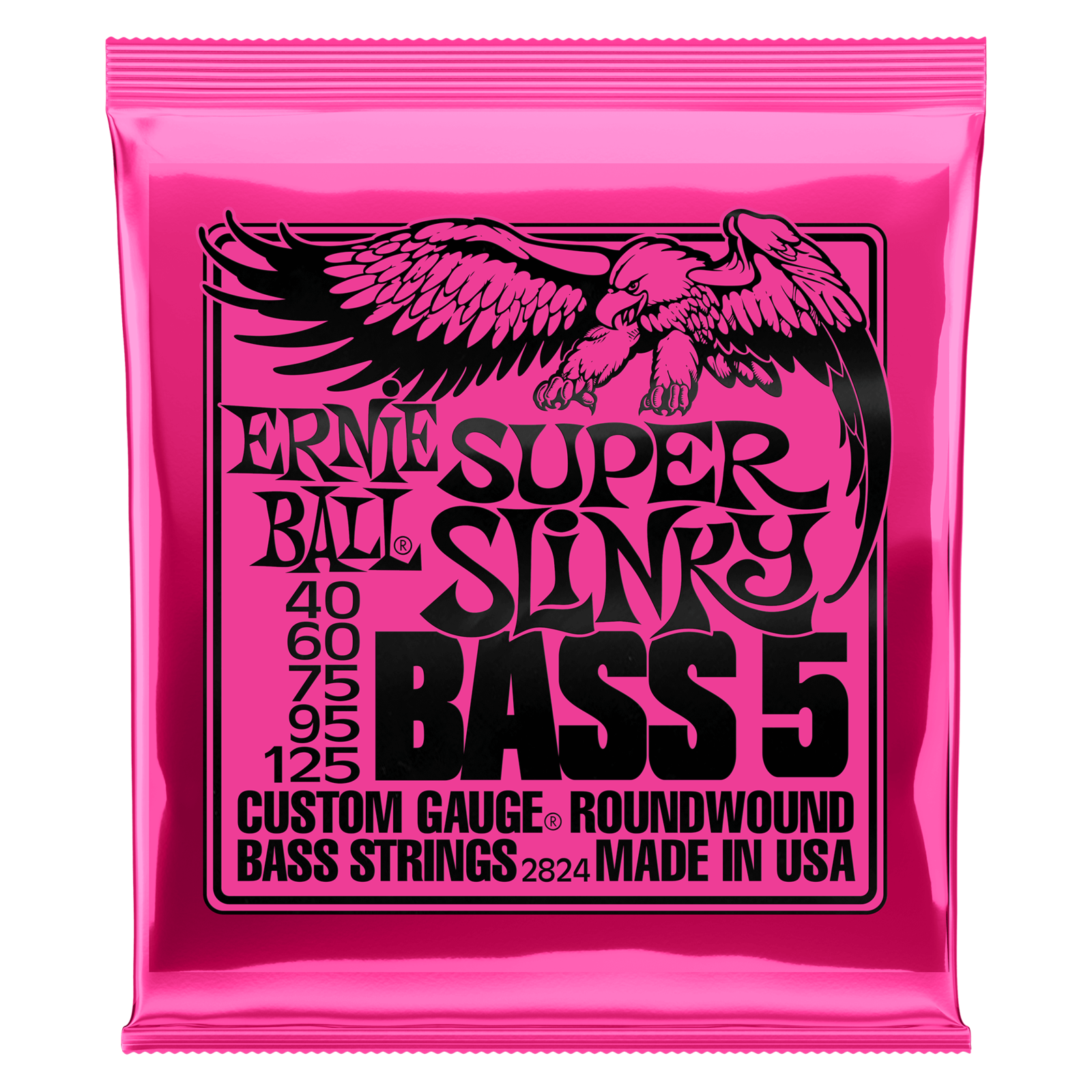Ernie Ball Bass 5 String Set Super Slinky 40-125 Strings