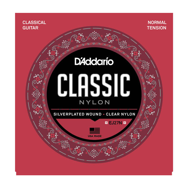 D'Addario Classic EJ27N Clr/Silver Norm Nylon Strings Set