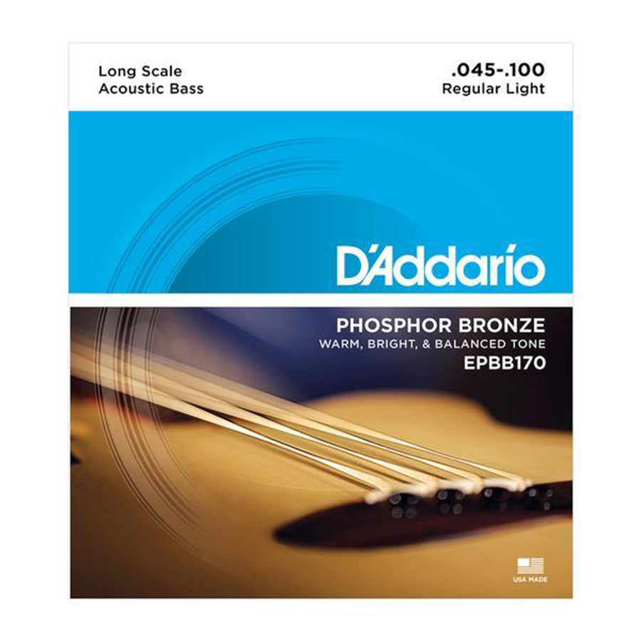 D'Addario Acoustic Bass Strings PhBr 45-100