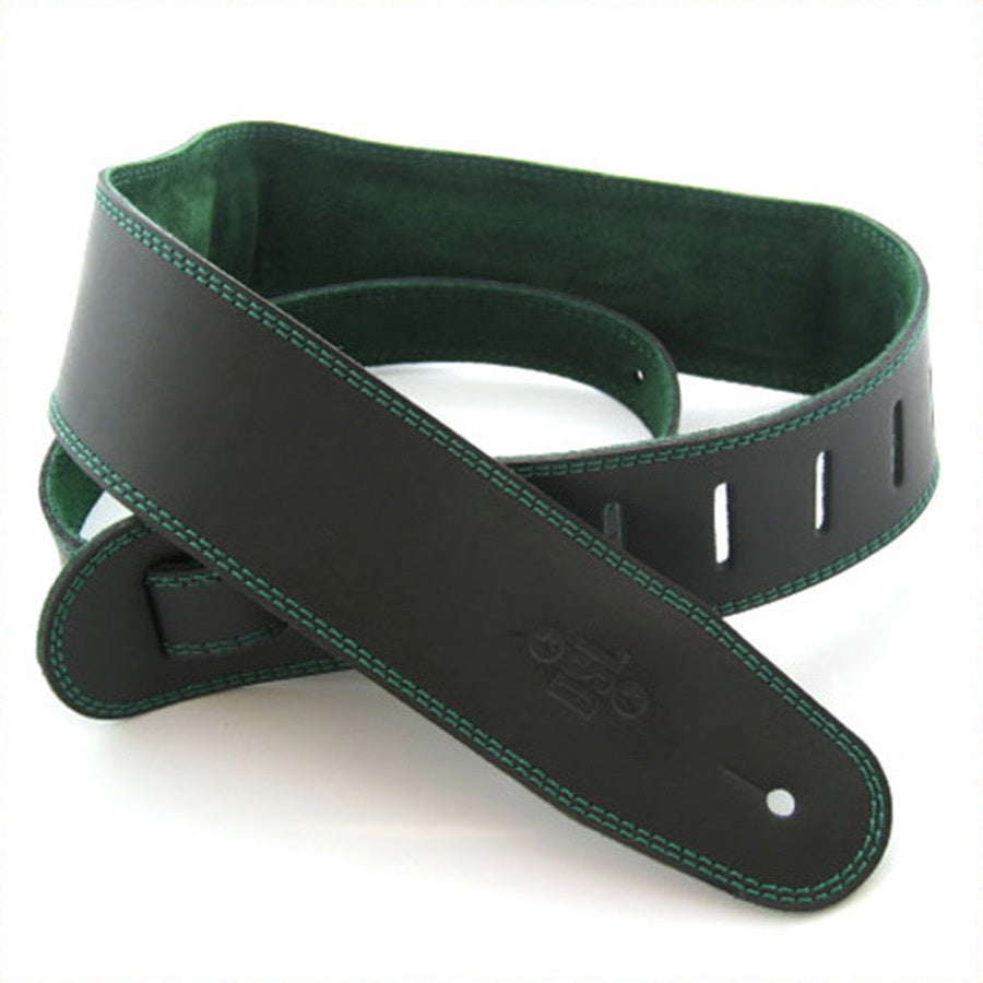 DSL GES25 Black with Padded Suede Backing [Colour: Black/Green]