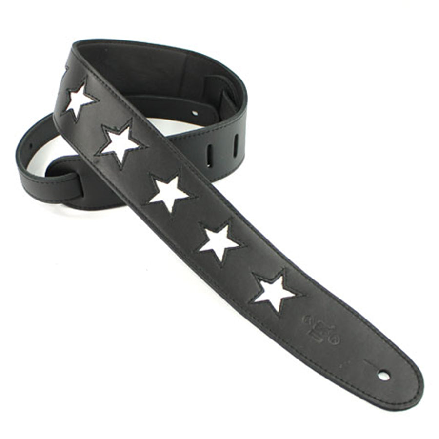 DSL STAR25 Triple Layer Leather Black with White Stars